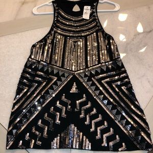 Express sequined blouse